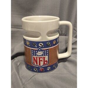 VTG 1998 Giftco Coffee Mug NFL Official Football Team Logo Helmets no lid 12 oz.
